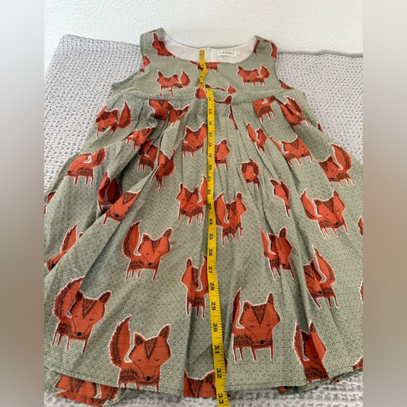 L.A soul Sleeveless Womens Fox Print Dress in Sage and Rust Size S - Picture 3 of 7